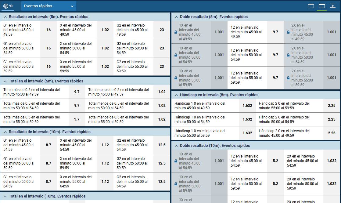 Apuestas en directo, página 2