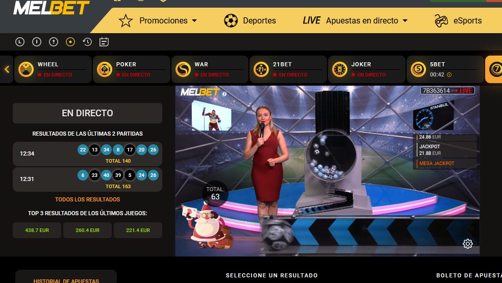 El espectáculo 7Bet